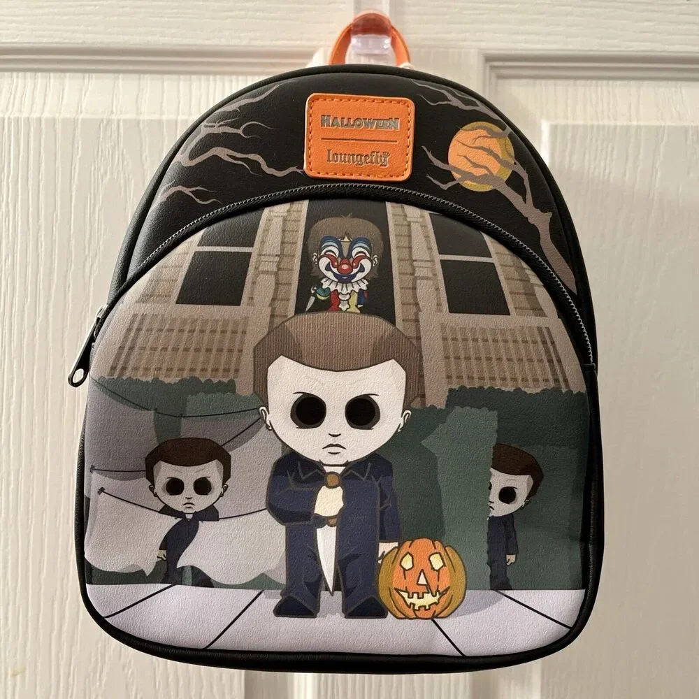 Loungefly Halloween Michael Myers Mini Backpack Chibi Trick or Treat Funko‎ New